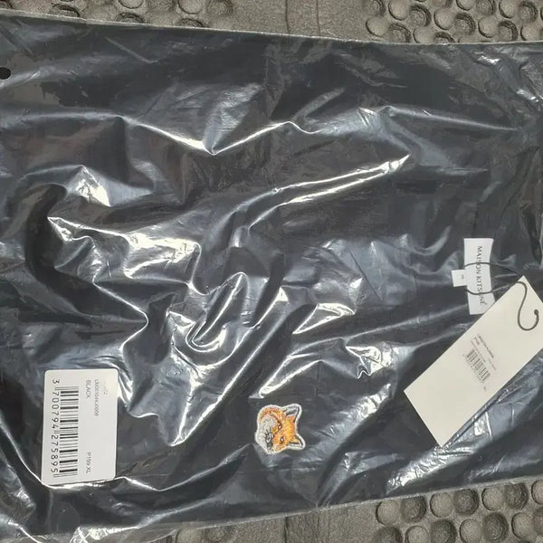 [BUNJANG] Maison Kitsuné Fox Patch Black T-Shirt XL / 메종키츠네 폭스 패치 블랙 티셔츠 XL