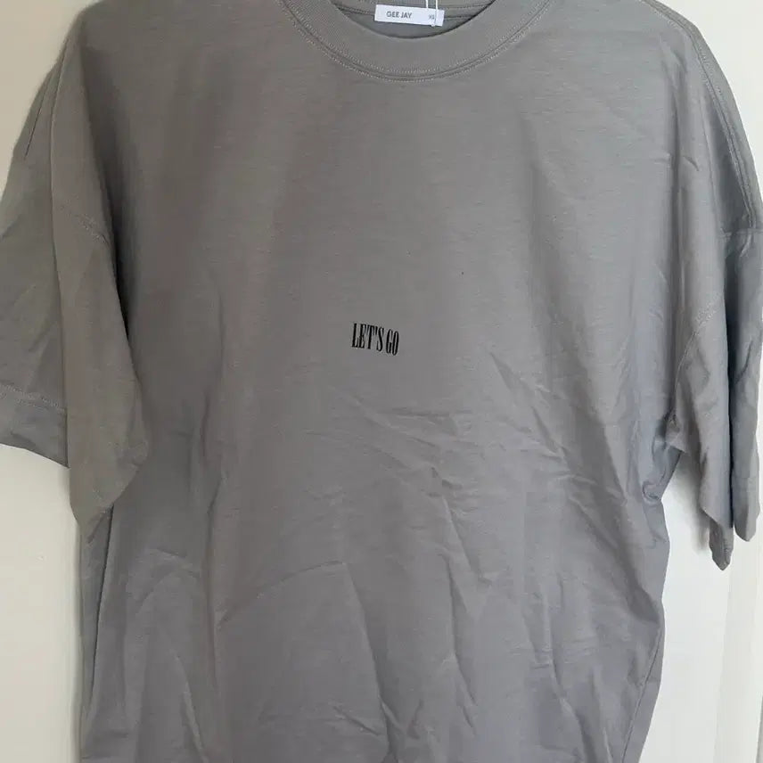 [BUNJANG] Lettering Box T-Shirt Grey XS / 새상품 무료배송 / 레터링 박스 티셔츠 그레이 xs