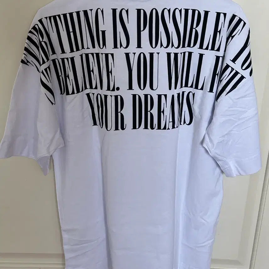 [BUNJANG] Lettering Box T-shirt White XS / 새상품 무료배송 / 레터링 박스 티셔츠 화이트 xs