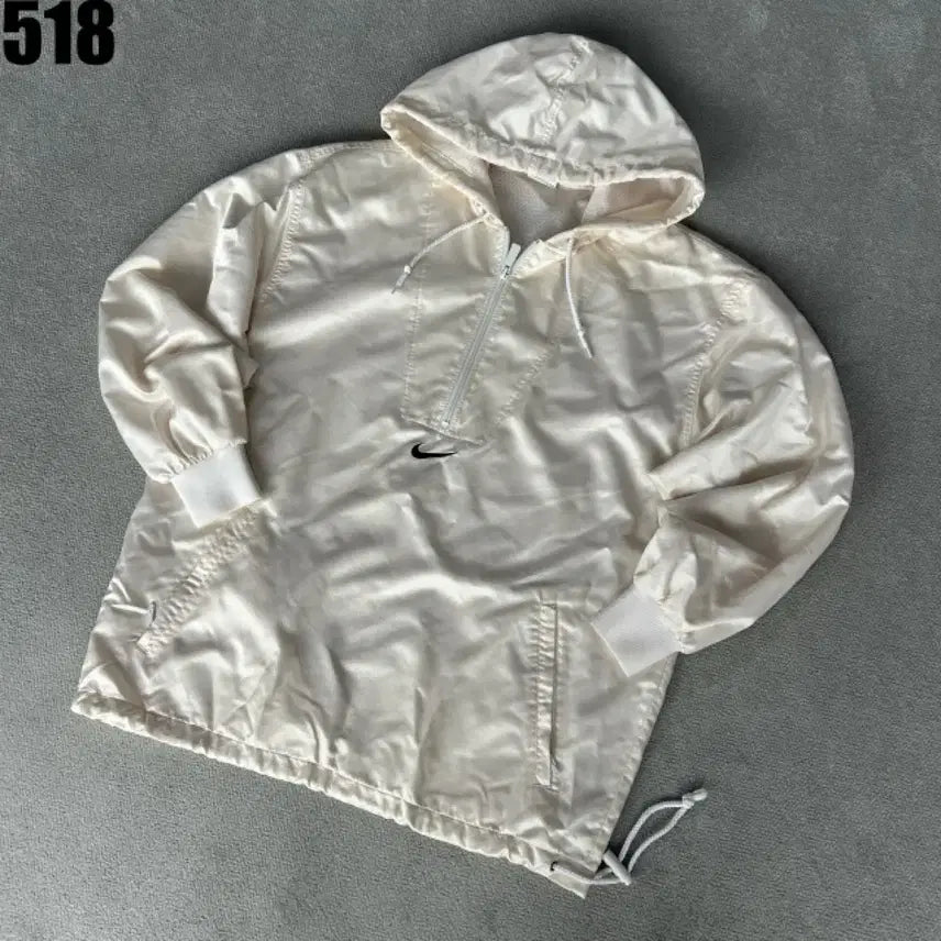 [BUNJANG] Nike Ivory Hoodie Anorak M / 나이키 아이보리색 후드 아노락 M