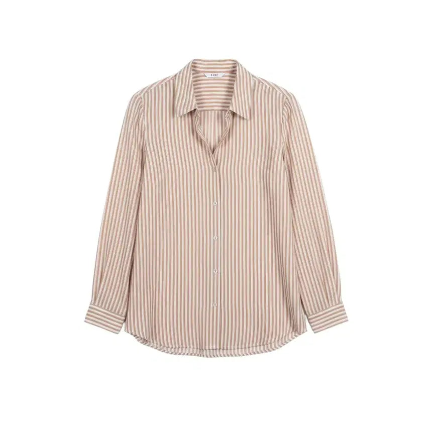 [BUNJANG] List Basic Stripe Shirt BG - Women's Size 55 / 여성55 / 리스트 베이직 스트라이프 셔츠BG 0-103
