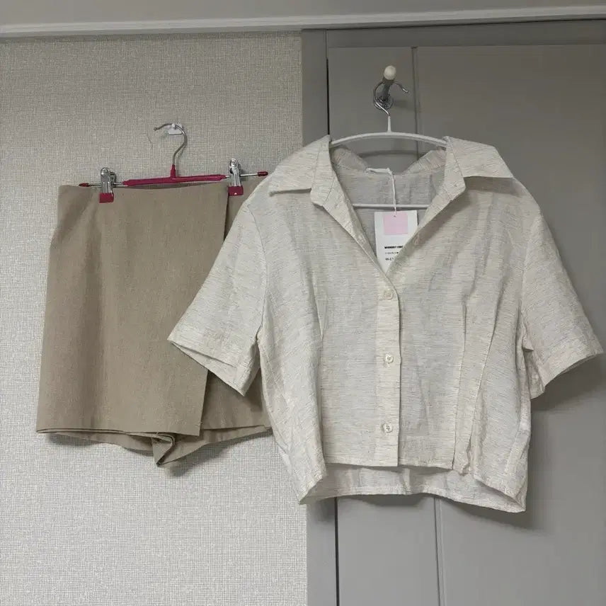 [BUNJANG] Ivory Linen Blouse / (새것)아이보리 린넨 블라우스