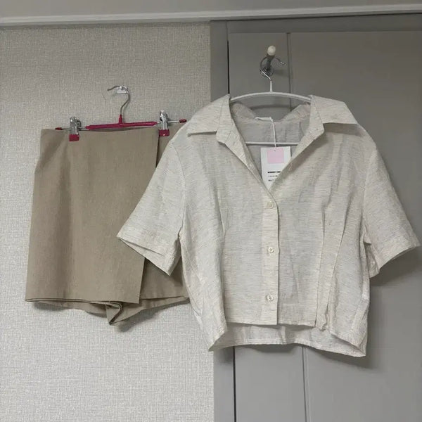 [BUNJANG] Ivory Linen Blouse / (새것)아이보리 린넨 블라우스