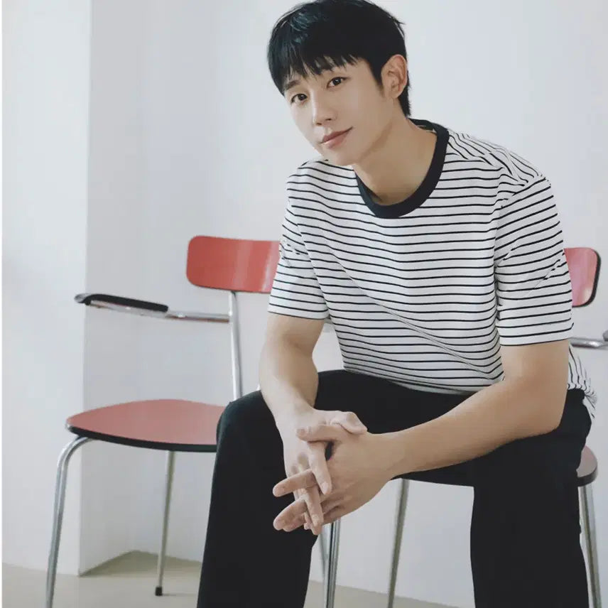 [BUNJANG] Mind Bridge Striped Short Sleeve T-Shirt Size 95 / 마인드브릿지 스트라이프 반팔티 반팔 티셔츠 95