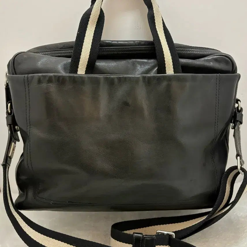 [BUNJANG] Bally Black Leather Briefcase / 발리 블랙 가죽 서류 가방(정품)