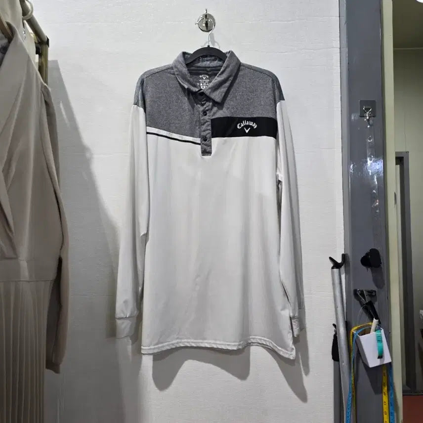 [BUNJANG] Callaway Golf Long Sleeve Polo Shirt (Size 110) / 캘러웨이 골프 긴팔 카라티 110