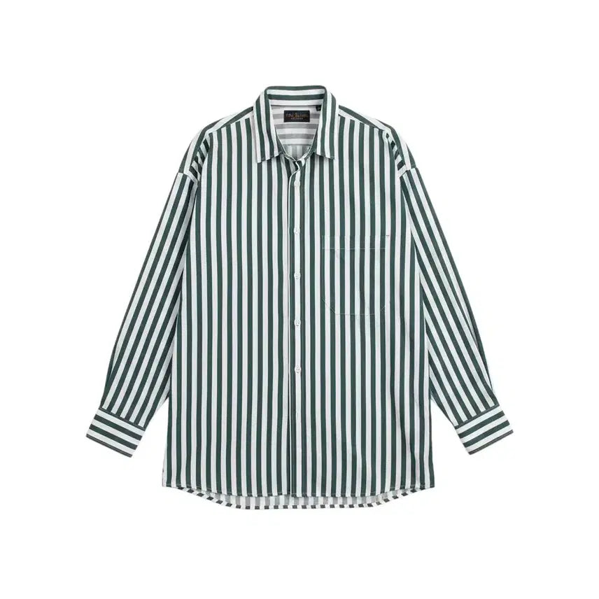 [BUNJANG] Men's Striped Simple Shirt / 남성F / NRML스트리트 단가라 심플 셔츠GN 0-111