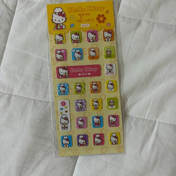 [BUNJANG] Sanrio Hello Kitty Classic Keyboard Stickers / 키티 고전 키보드 스티커