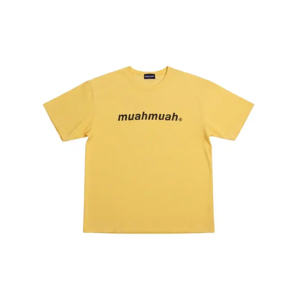 [BUNJANG] Muahmuah Logo Short Sleeve T-Shirt / 여성F/ 무아무아 로고 반팔티셔츠YE 3-109