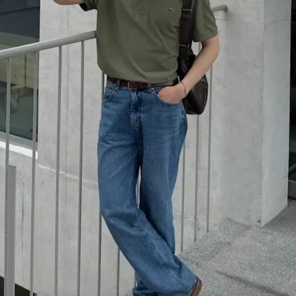 [BUNJANG] Lacoste PK Short Sleeve T-Shirt - Khaki / 라코스테 반팔#(정품/새제품)라코스테 PK 반팔티