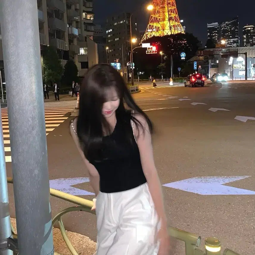 [BUNJANG] Bernie Summer Eyelet Knit Black / 베르니 썸머 아일릿 니트 블랙