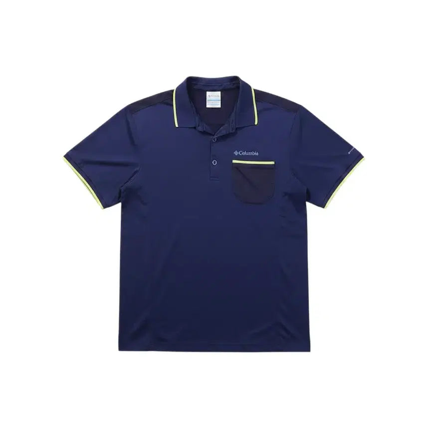 [BUNJANG] Columbia Men's Functional Short-Sleeve Polo Shirt / 남성L / 컬럼비아 기능성 반팔 카라티셔츠NV 0-117