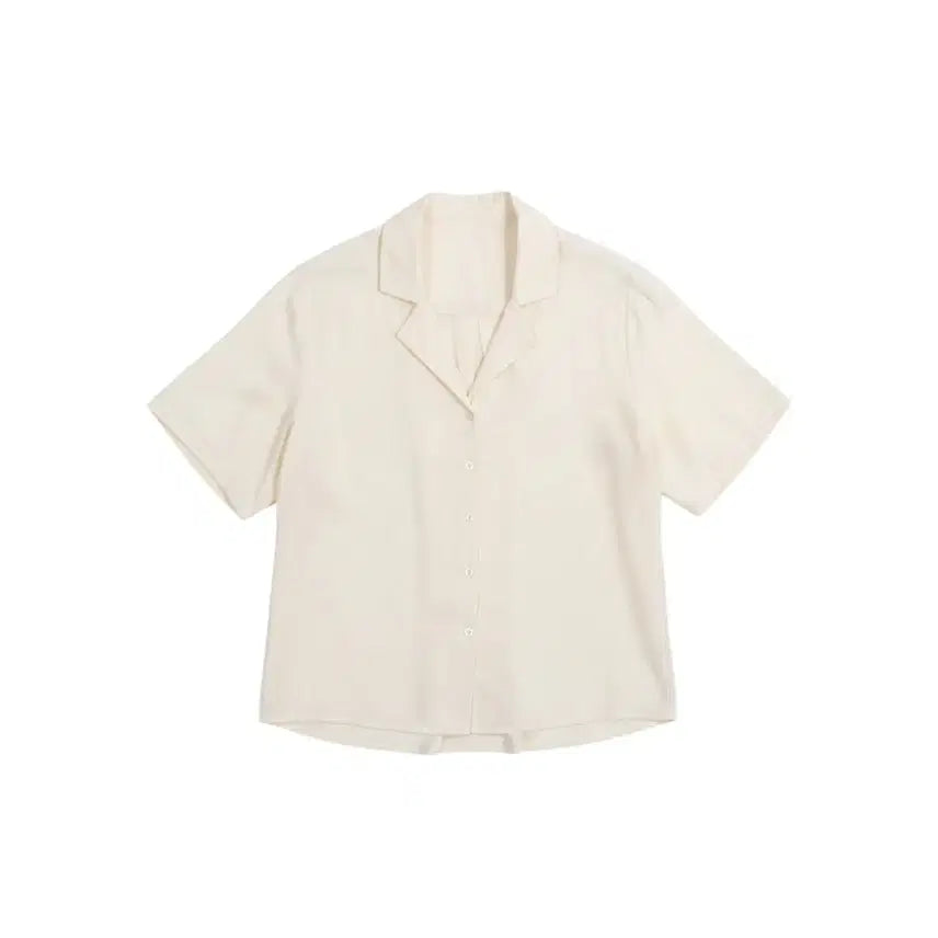 [BUNJANG] Women's Cream Shirt Blouse / 여성F / 심플리 버터크림 셔츠블라우스IV 0-118