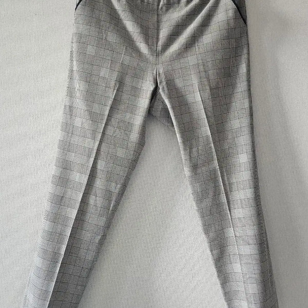 [BUNJANG] Check Pattern Slacks (Elastic Waistband) / 핏이 이쁜 체크 패턴 슬랙스(허리밴드) 드리이크리닝 완료