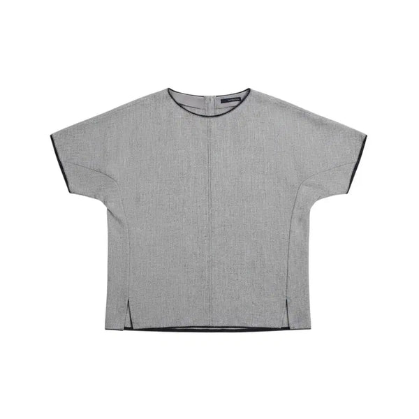 [BUNJANG] Carries Note Tweed Style Simple Blouse (GR) / 여성66 / 캐리스노트 트위드풍 심플 블라우스GR 0-120