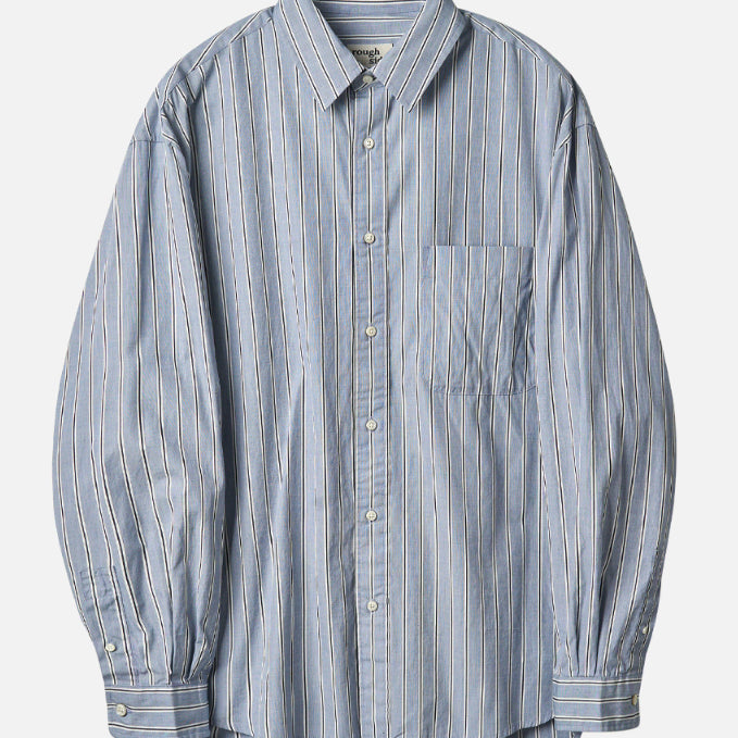 [BUNJANG] Rough Sides Primary Shirt Blue Stripe Size 3 / 러프사이드 프라이머리 셔츠 블루 스트라이프 [3]