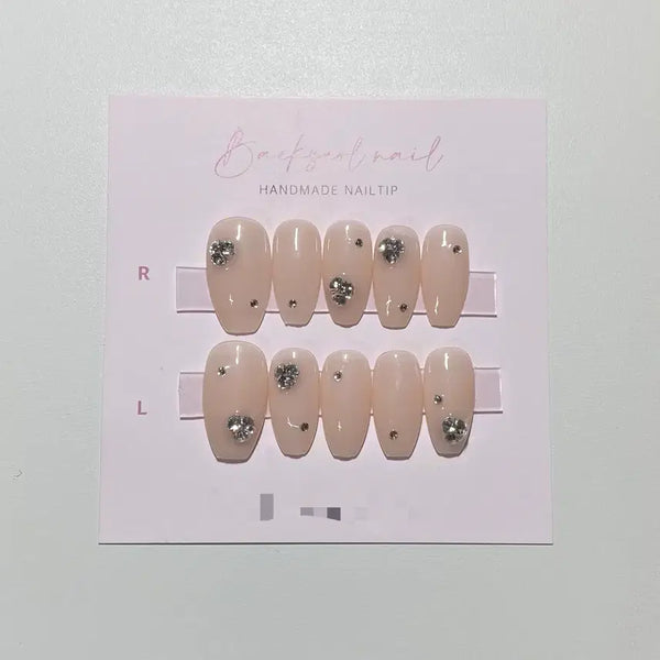 [BUNJANG] Nude Cockpit Handmade Nail Tips / 누드 콕픽 수제네일팁