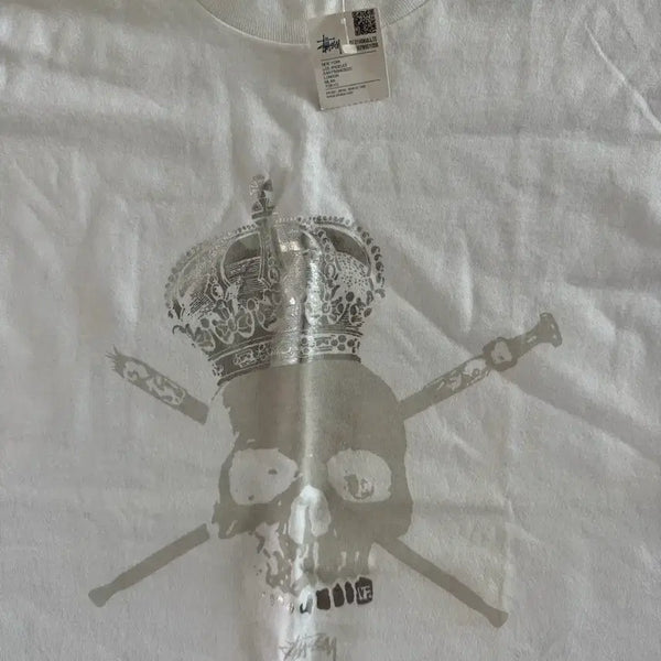 [BUNJANG] Stussy Skull Crown Logo T-Shirt / 스투시 해골왕관 로고 티셔츠