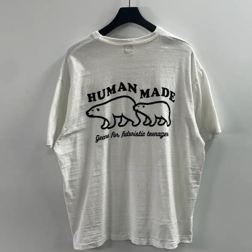 [BUNJANG] Human Made Polar Bear Graphic T-Shirt / 휴먼메이드 북극곰 그래픽 반팔티 (on.756)