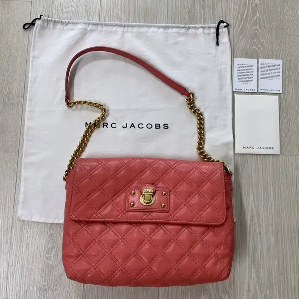 [BUNJANG] Marc Jacobs The Large Single Chain Bag Flamingo / [마크제이콥스] 더 라지 싱글 체인백