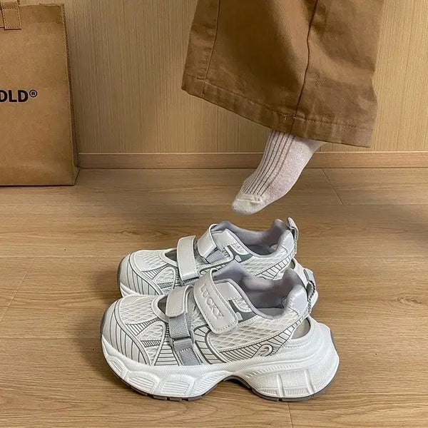 [BUNJANG] Mesh Velcro Sneakers / 메쉬 벨크로 운동화