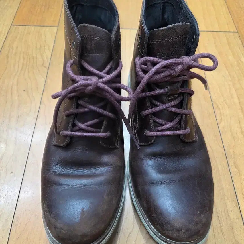 [BUNJANG] Cole Haan Brown Leather Men's Boots / 콜한 브라운 레더 남성 부츠