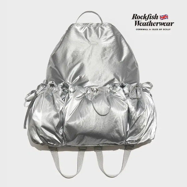 [BUNJANG] Rockfish Weatherwear Side Ribbon Pocket Padded Gym Sack Backpack / 락피쉬웨더웨어) 리본 포켓 패딩 백팩