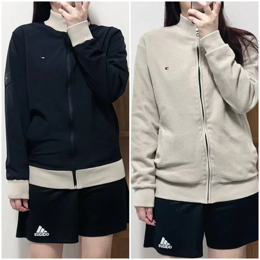 [BUNJANG] Tommy Hilfiger Beige/Black Reversible Jumper Size S / 타미 베이지 / 블랙 리버시블 점퍼 [ S ]