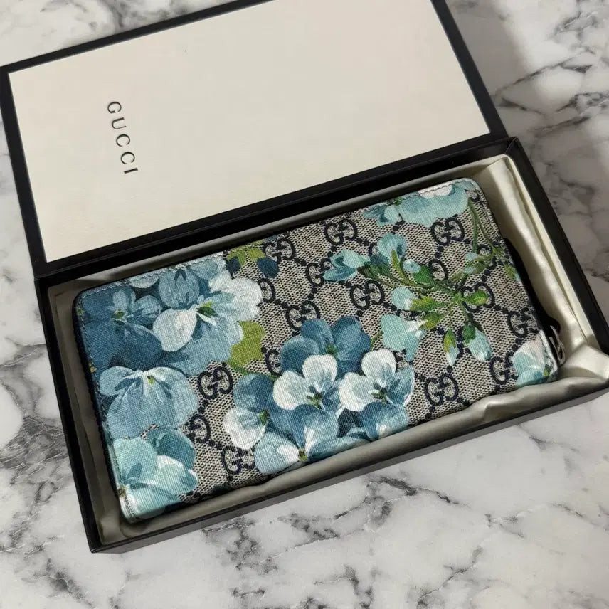 [BUNJANG] Gucci Bloom Zipper Long Wallet / [새상품] 구찌 블룸 지퍼돌이 장지갑