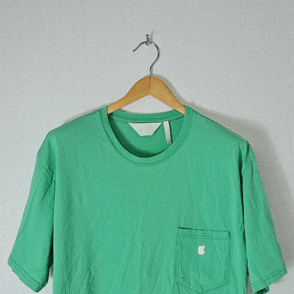 [BUNJANG] GAC Silket Cotton T-Shirt Green OS / 객 GAC 실켓 반팔티셔츠 그린 OS
