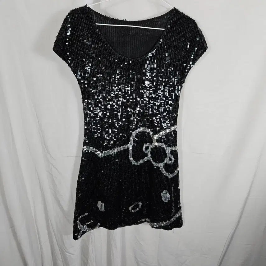 [BUNJANG] Hello Kitty Sequin Mini Dress / 키티 스팽글 미니 원피스