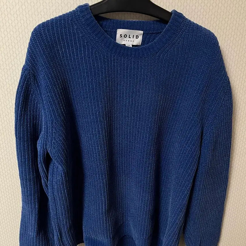 [BUNJANG] Solid Homme Blue Angora Knit / @솔리드옴므 블루 앙고라니트@