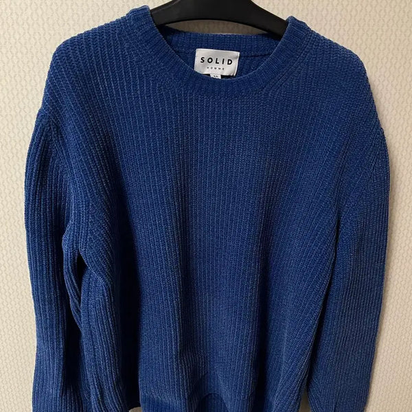 [BUNJANG] Solid Homme Blue Angora Knit / @솔리드옴므 블루 앙고라니트@