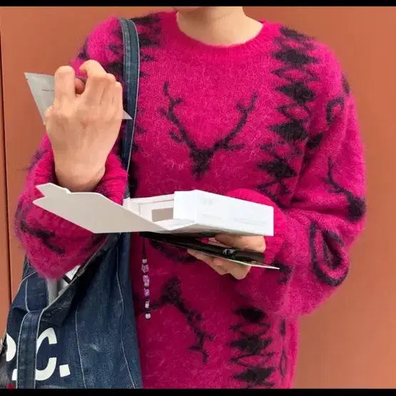 [BUNJANG] South2 West8 Loose Fit Mohair Knit / 남이서팔 s2w8 루즈핏 니트 사우스투웨스트에잇 south2 west8
