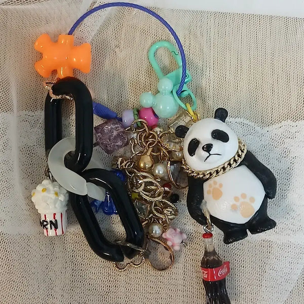 [BUNJANG] Panda Charm Keychain / 전체 세일) 새상품 팬더 키링