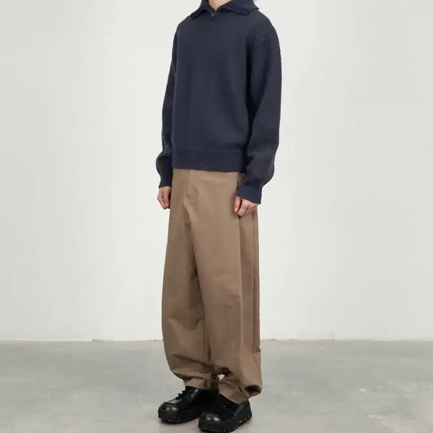 [BUNJANG] Amomento Snap Garcon Pants Beige L / 아모멘토 스냅 가르송 팬츠 베이지 L