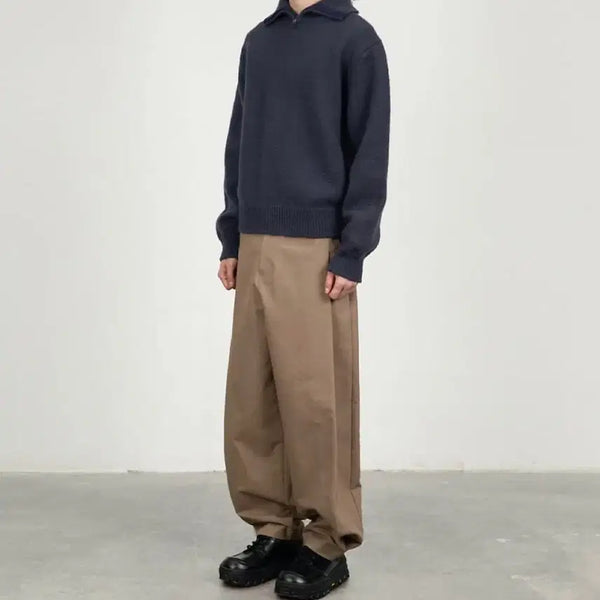 [BUNJANG] Amomento Snap Garcon Pants Beige L / 아모멘토 스냅 가르송 팬츠 베이지 L
