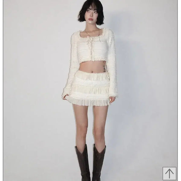 [BUNJANG] Pale Jade Frill Lace Skirt / 택있는새상품 페일제이드 Frill Lace Skirt 프릴레이스 스커트