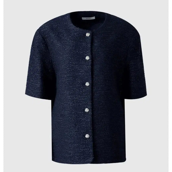 [BUNJANG] Bron B Wide Fit Tweed Jacket Navy / 브론 B 와이드핏 트위드 자켓