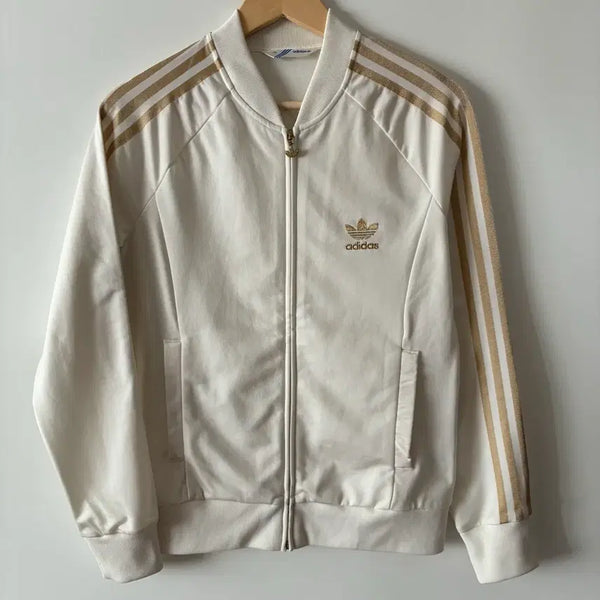 [BUNJANG] Adidas White Track Top Jersey / 아디다스 화이트 트랙탑 져지