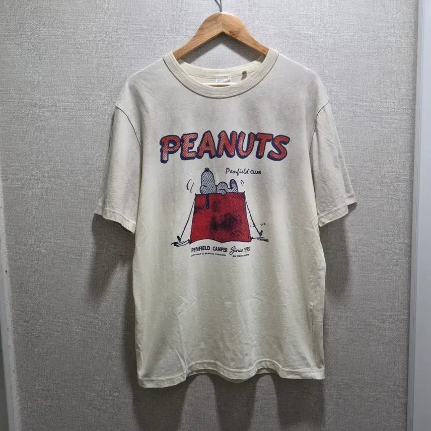 [BUNJANG] Penfield x Peanuts Snoopy Tent Regular T-shirt / (M) 펜필드 x 피넛츠 스누피 텐트 레귤러 티셔츠
