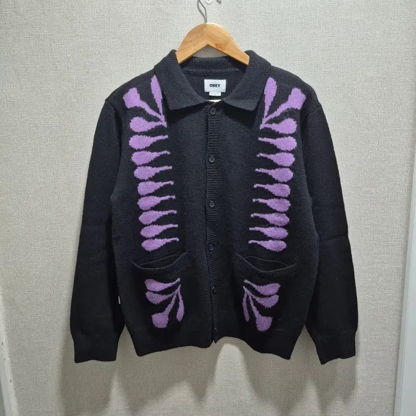[BUNJANG] OBEY Souvenir Collar Cardigan / (S) 오베이 수베니어 카라 가디건