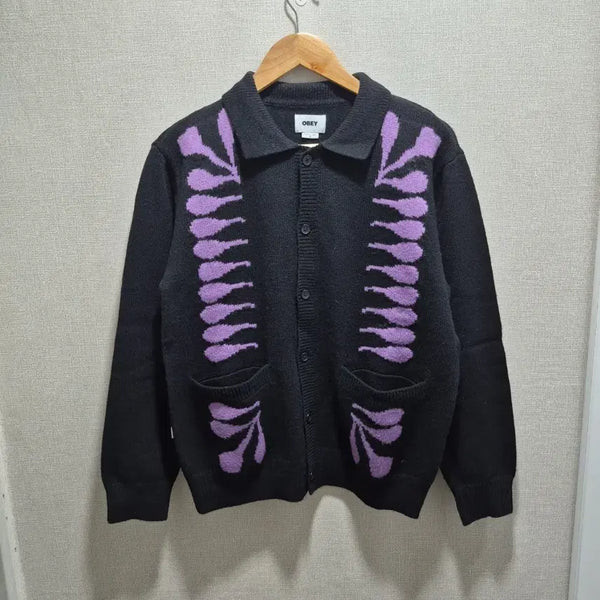 [BUNJANG] OBEY Souvenir Collar Cardigan / (S) 오베이 수베니어 카라 가디건