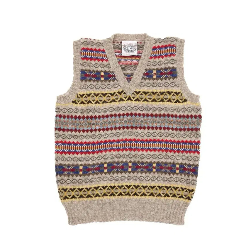 [BUNJANG] Jamieson's Fair Isle Pattern Vest XL / 제이미슨스 페어아일 패턴 베스트 XL(정품)