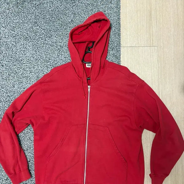 [BUNJANG] Issey Miyake Hai Sporting Gear Red Hoodie Zip-Up / 이세이미야케 hai sporting gear 레드 후드집업