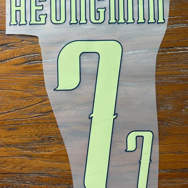 [BUNJANG] 2026 South Korea National Football Team Away Kit Son Heung-min Name Set / 2026 대한민국 어웨이 킷 7.손흥민 네임셋 마킹