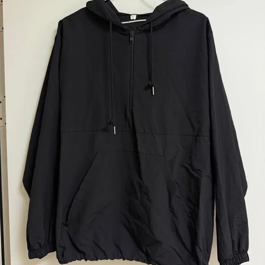 [BUNJANG] Women's Black Anorak + Shorts Set / 여자 블랙 아노락+반바지 세트