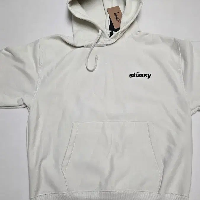 [BUNJANG] Stussy Popsicle Hoodie White L / 스투시 팝시클 후드 L
