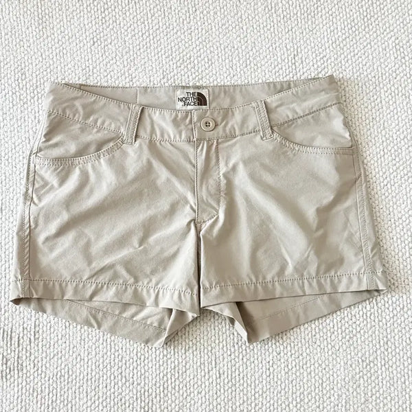 [BUNJANG] The North Face Women's Beige Low-Rise Shorts / 노스페이스 여성 반바지 베이지