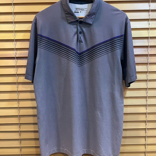[BUNJANG] Nike Golf Men's Gray Short Sleeve Polo Shirt (Size 105) / 나이키골프 남성 그레이 반팔티셔츠 카라티셔츠 105